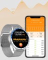 Kardiowatch GARIS EKG-GS400 - srebrna bransoleta