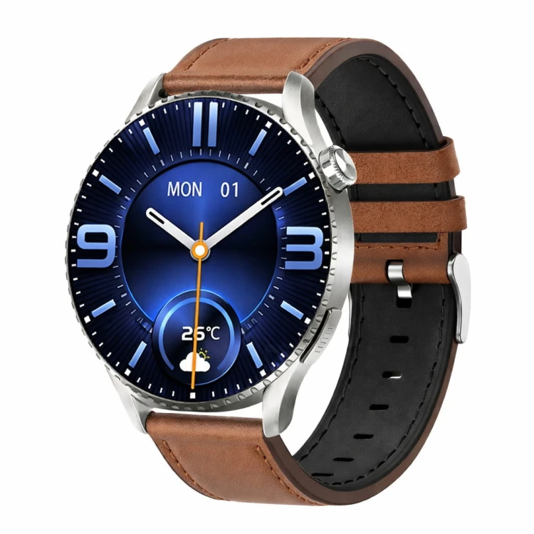 Garis EKG-GS500 - brązowy pasek skórzany - 4.jpg