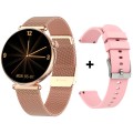 Kardiowatch GARIS EKG-GS70 - złoty + różowy pasek silikonowy