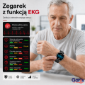 Kardiowatch GARIS EKG-GS900-R PRO - bordowy pasek silikonowy