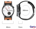 Kardiowatch GARIS EKG-GS900-R PRO - bordowy pasek silikonowy