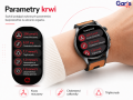 Kardiowatch GARIS EKG-GS900-R PRO - brązowy pasek skórzany
