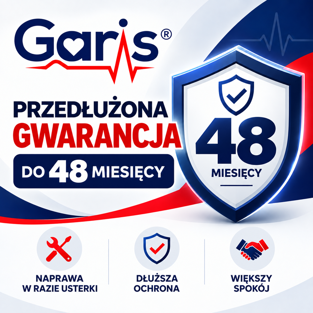 Rozszerzona gwarancja GARIS® - Do 48 miesięcy
